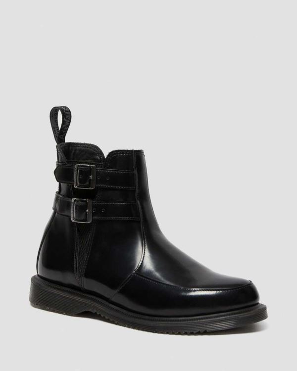 Botas Chelsea Dr Martens Flora Smooth Cuero Buckle Para Mujer DR5338J